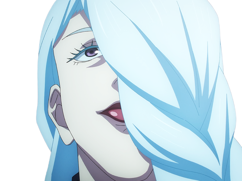 mei mei-mei exorciste classe-1 independante jujutsu-kaisen jjk anime manga waifu femme saison-2 cheveux-blancs yeux-violets venale