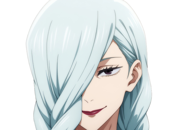 mei mei-mei exorciste classe-1 independante jujutsu-kaisen jjk anime manga waifu femme saison-2 cheveux-blancs yeux-violets venale