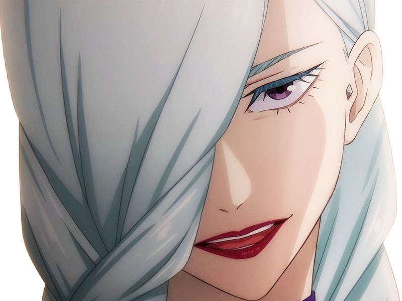 mei mei-mei exorciste classe-1 independante jujutsu-kaisen jjk anime manga waifu femme saison-2 cheveux-blancs yeux-violets venale
