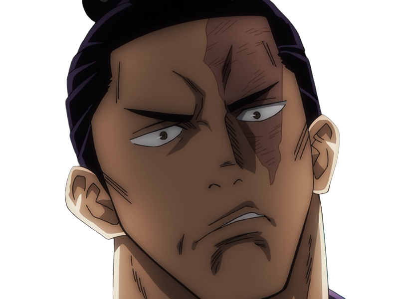 aoi todo jjk jujutsu-kaisen anime manga brother exorciste classe-s homme musculeux cheveux-noirs yeux-marons cicatrice tarax