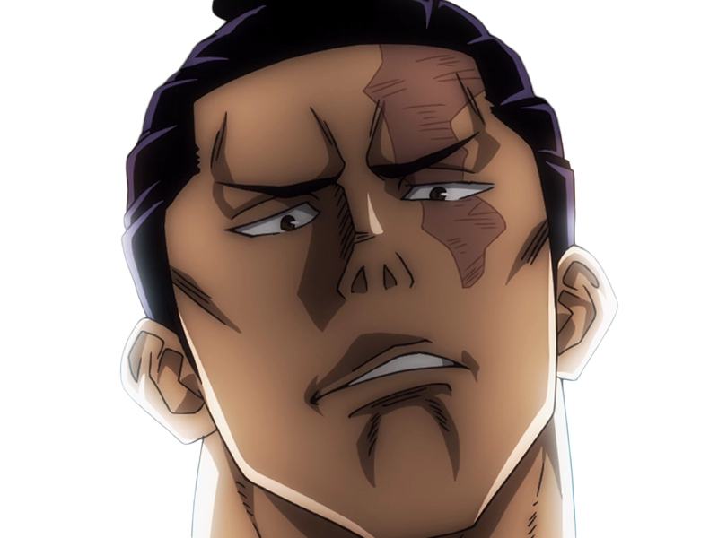 aoi todo jjk jujutsu-kaisen anime manga brother exorciste classe-s homme musculeux cheveux-noirs yeux-marons cicatrice tarax