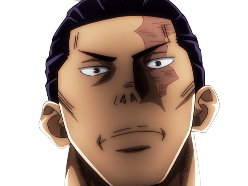 aoi todo jjk jujutsu-kaisen anime manga brother exorciste classe-s homme musculeux cheveux-noirs yeux-marons cicatrice tarax