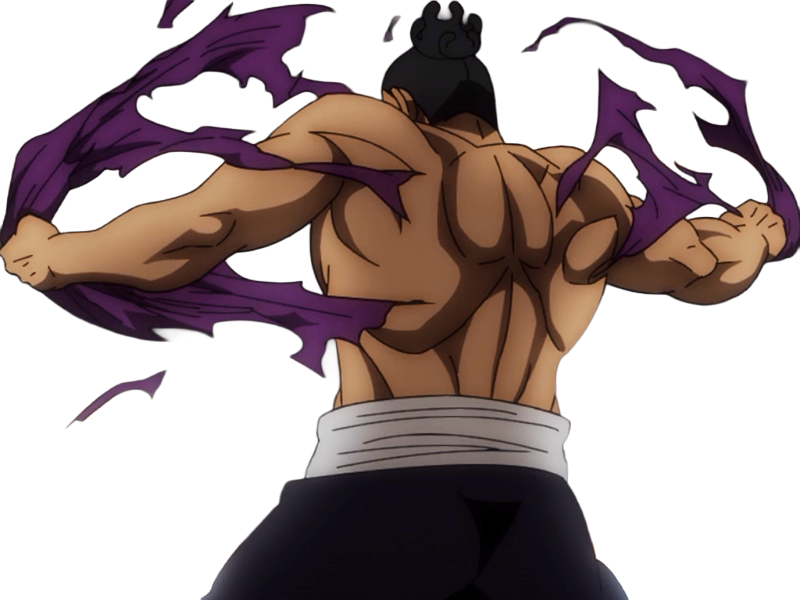 aoi todo jjk jujutsu-kaisen anime manga brother exorciste classe-s homme musculeux cheveux-noirs yeux-marons cicatrice tarax