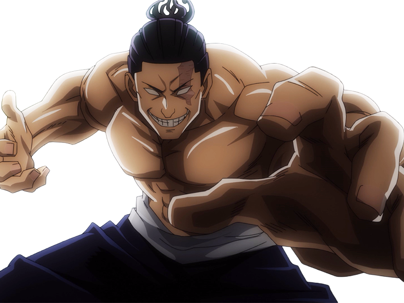 aoi todo jjk jujutsu-kaisen anime manga brother exorciste classe-s homme musculeux cheveux-noirs yeux-marons cicatrice tarax