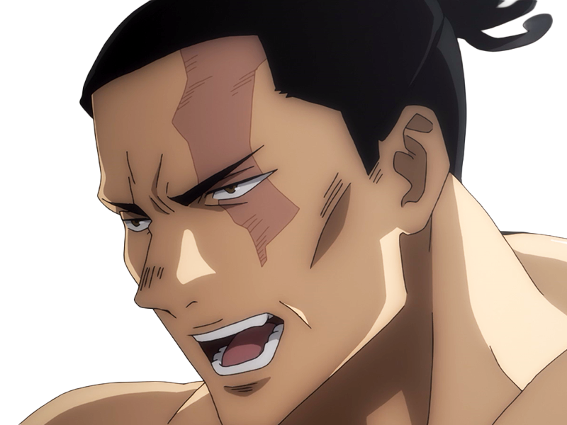 aoi todo jjk jujutsu-kaisen anime manga brother exorciste classe-s homme musculeux cheveux-noirs yeux-marons cicatrice tarax
