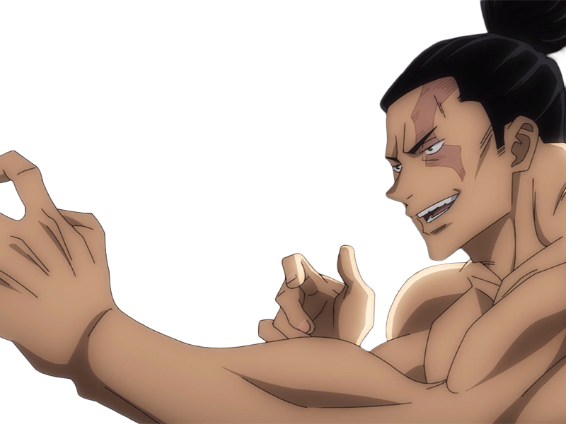 aoi todo jjk jujutsu-kaisen anime manga brother exorciste classe-s homme musculeux cheveux-noirs yeux-marons cicatrice tarax