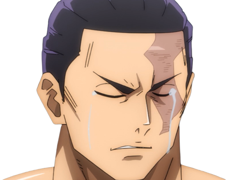 aoi todo jjk jujutsu-kaisen anime manga brother exorciste classe-s homme musculeux cheveux-noirs yeux-marons cicatrice tarax