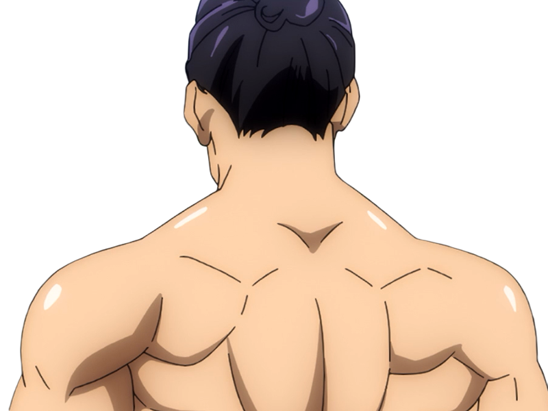 aoi todo jjk jujutsu-kaisen anime manga brother exorciste classe-s homme musculeux cheveux-noirs yeux-marons cicatrice tarax