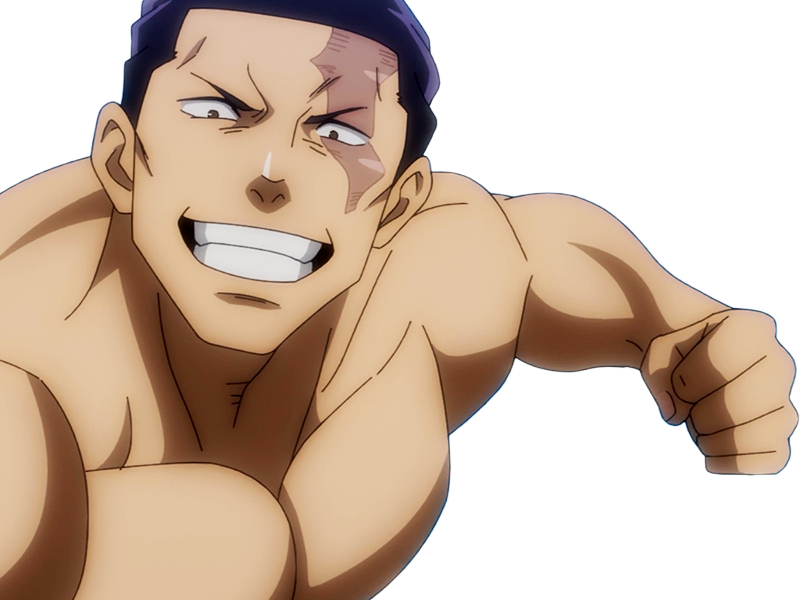 aoi todo jjk jujutsu-kaisen anime manga brother exorciste classe-s homme musculeux cheveux-noirs yeux-marons cicatrice tarax