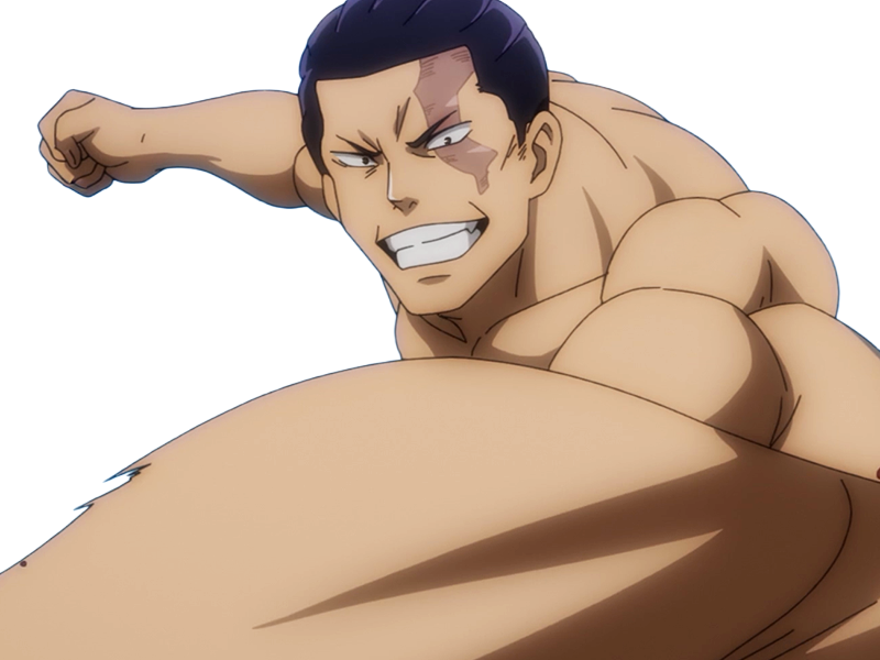 Sticker aoi todo jjk jujutsu kaisen anime manga brother exorciste classe s homme musculeux cheveux noirs yeux marons cicatrice tarax par Dark-63