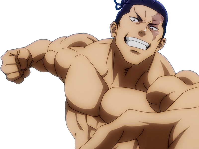 aoi todo jjk jujutsu-kaisen anime manga brother exorciste classe-s homme musculeux cheveux-noirs yeux-marons cicatrice tarax