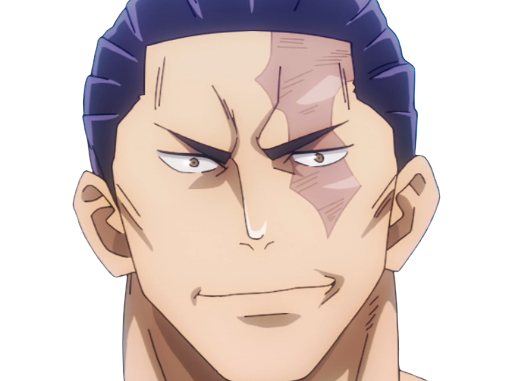 aoi todo jjk jujutsu-kaisen anime manga brother exorciste classe-s homme musculeux cheveux-noirs yeux-marons cicatrice tarax