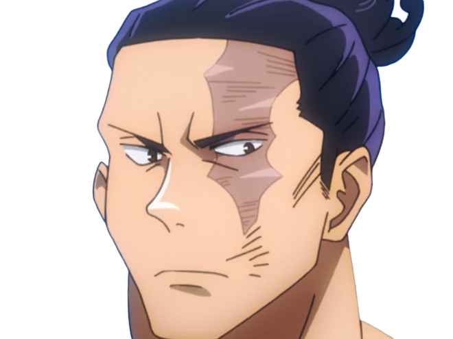 aoi todo jjk jujutsu-kaisen anime manga brother exorciste classe-s homme musculeux cheveux-noirs yeux-marons cicatrice tarax