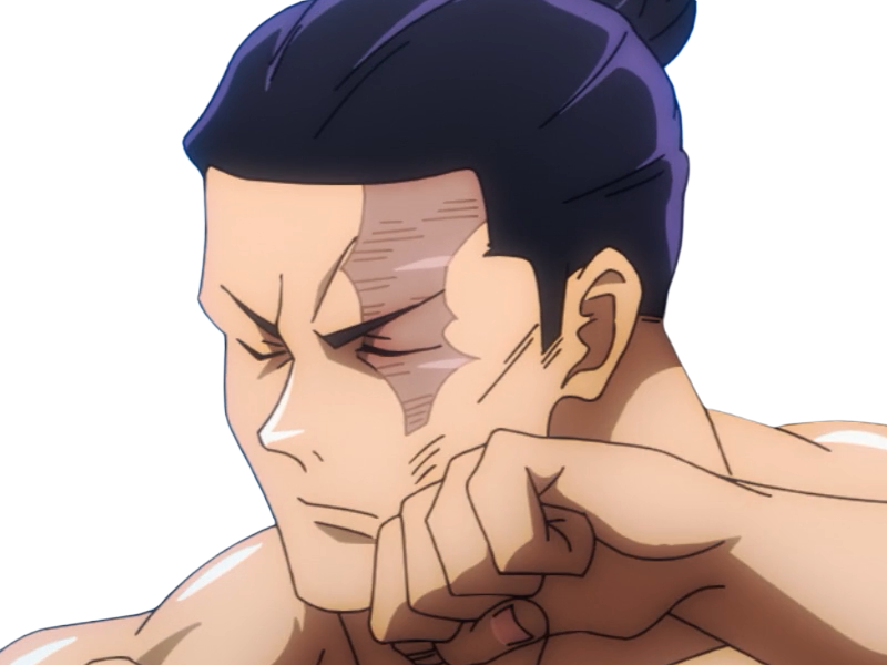 aoi todo jjk jujutsu-kaisen anime manga brother exorciste classe-s homme musculeux cheveux-noirs yeux-marons cicatrice tarax