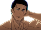 aoi-todo-jjk-jujutsu-kaisen-anime-manga-brother-exorciste-classe-s-homme-musculeux-cheveux-noirs-yeux-marons-cicatrice-tarax