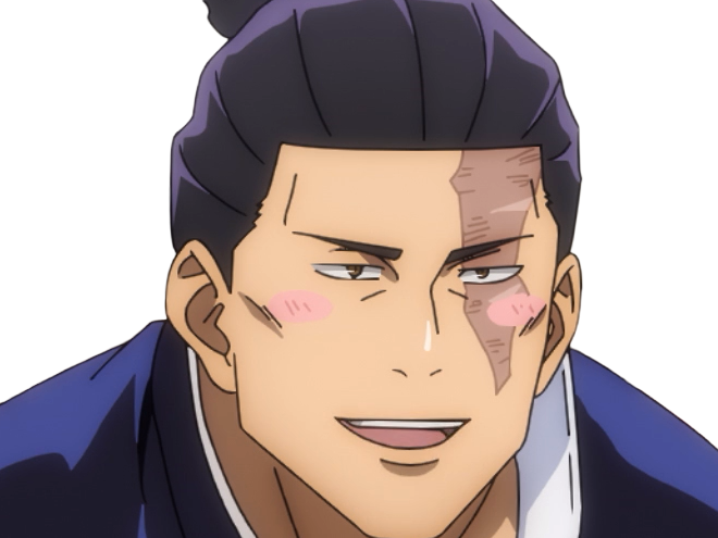 aoi todo jjk jujutsu-kaisen anime manga brother exorciste classe-s homme musculeux cheveux-noirs yeux-marons cicatrice tarax