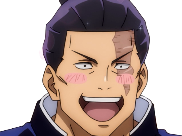 aoi todo jjk jujutsu-kaisen anime manga brother exorciste classe-s homme musculeux cheveux-noirs yeux-marons cicatrice tarax