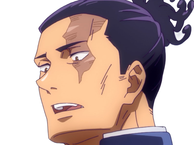 aoi todo jjk jujutsu-kaisen anime manga brother exorciste classe-s homme musculeux cheveux-noirs yeux-marons cicatrice tarax
