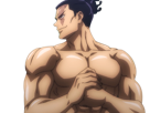 aoi-todo-jjk-jujutsu-kaisen-anime-manga-brother-exorciste-classe-s-homme-musculeux-cheveux-noirs-yeux-marons-cicatrice-tarax