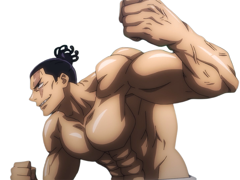 aoi todo jjk jujutsu-kaisen anime manga brother exorciste classe-s homme musculeux cheveux-noirs yeux-marons cicatrice tarax