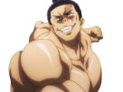 aoi-todo-jjk-jujutsu-kaisen-anime-manga-brother-exorciste-classe-s-homme-musculeux-cheveux-noirs-yeux-marons-cicatrice-tarax