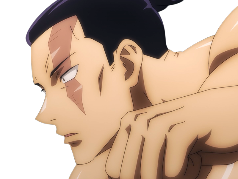 aoi todo jjk jujutsu-kaisen anime manga brother exorciste classe-s homme musculeux cheveux-noirs yeux-marons cicatrice tarax