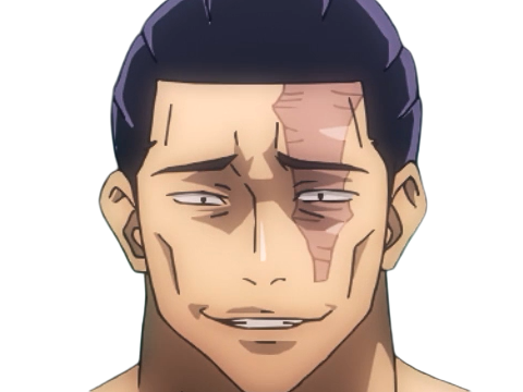 aoi todo jjk jujutsu-kaisen anime manga brother exorciste classe-s homme musculeux cheveux-noirs yeux-marons cicatrice tarax