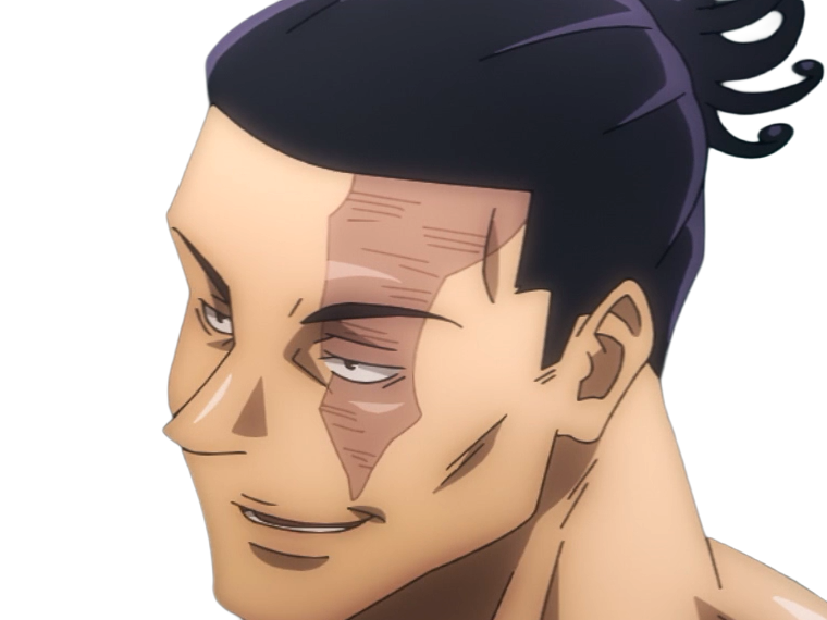 aoi todo jjk jujutsu-kaisen anime manga brother exorciste classe-s homme musculeux cheveux-noirs yeux-marons cicatrice tarax