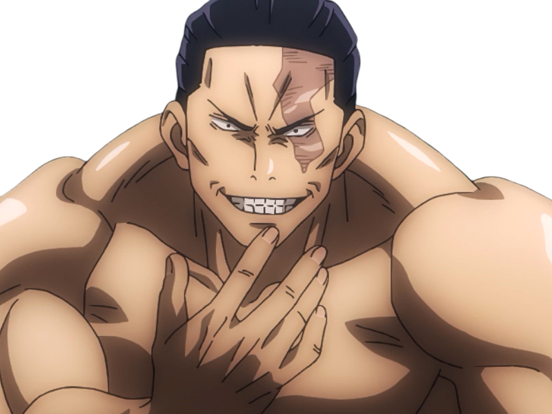 aoi todo jjk jujutsu-kaisen anime manga brother exorciste classe-s homme musculeux cheveux-noirs yeux-marons cicatrice tarax