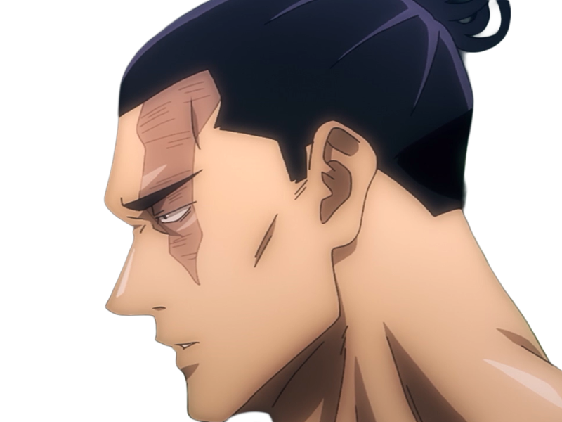 aoi todo jjk jujutsu-kaisen anime manga brother exorciste classe-s homme musculeux cheveux-noirs yeux-marons cicatrice tarax