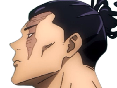 aoi todo jjk jujutsu-kaisen anime manga brother exorciste classe-s homme musculeux cheveux-noirs yeux-marons cicatrice tarax