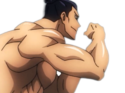 aoi todo jjk jujutsu-kaisen anime manga brother exorciste classe-s homme musculeux cheveux-noirs yeux-marons cicatrice tarax