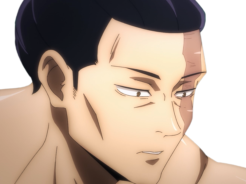 aoi todo jjk jujutsu-kaisen anime manga brother exorciste classe-s homme musculeux cheveux-noirs yeux-marons cicatrice tarax