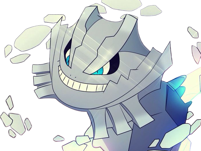mega-steelix mega steelix haganeil pokemon pkm anime jeu type acier sol mega-evolution 2g johto serpenfer