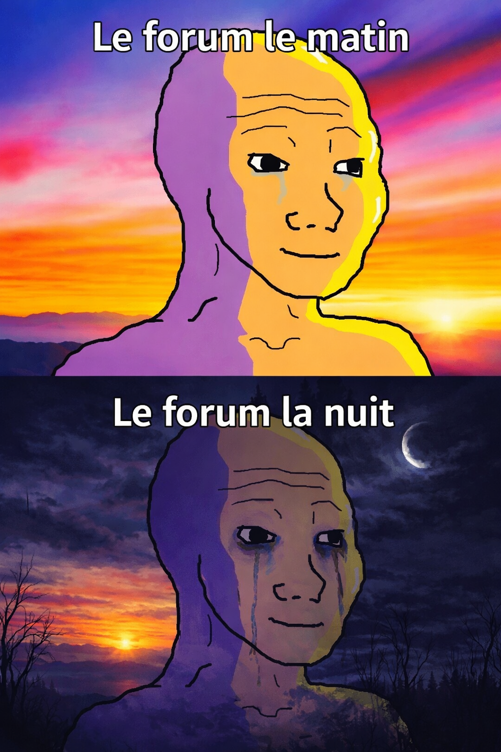 meme khey 18-25 fun wojak matin soir lelite drole a b