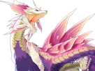 mizutsune-tamamitsune-monster-hunter-mh-leviathan-renard-eau-bulles-creature-elegante-gracieuse-yeux-bleus-ecailles-roses-4eme-generation