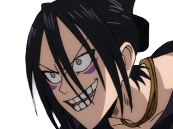 sonic foudroyant speed-o-sound one-punch-man opm anime manga humain homme ninja criminel mercenaire tueur-a-gage cheveux-noirs yeux-gris