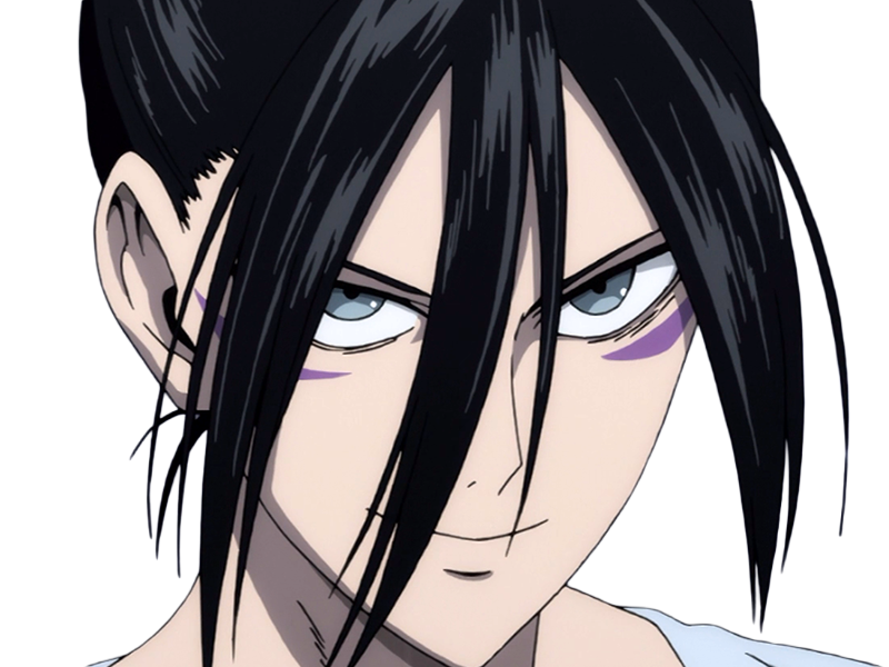 sonic foudroyant speed-o-sound one-punch-man opm anime manga humain homme ninja criminel mercenaire tueur-a-gage cheveux-noirs yeux-gris