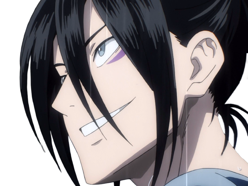 sonic foudroyant speed-o-sound one-punch-man opm anime manga humain homme ninja criminel mercenaire tueur-a-gage cheveux-noirs yeux-gris