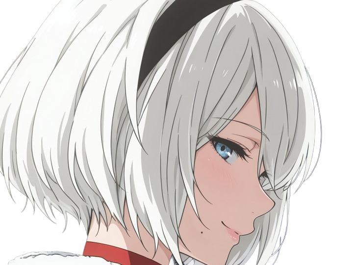 Sticker 2b moupe sans bandeau nier automata morgane waifu robot androide par Dark-63