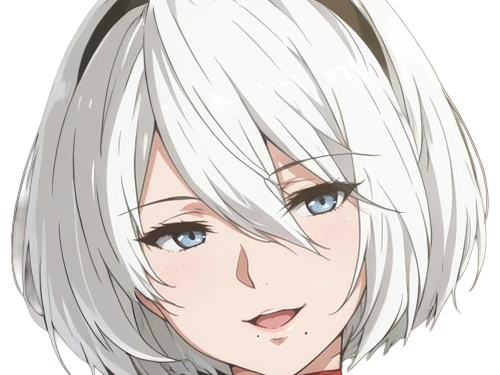 Sticker 2b moupe sans bandeau nier automata morgane waifu robot androide par Dark-63