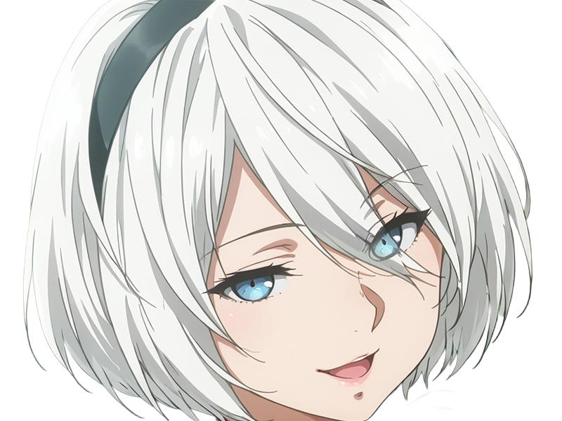Sticker 2b moupe sans bandeau nier automata morgane waifu robot androide par Dark-63