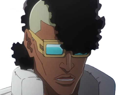 oetsu nimaiya bleach anime manga shinigami ame division-zero garde-royal forgeron-zanpakuto dieu-des-sabres homme black cheveux-noirs lunettes-de-soleil