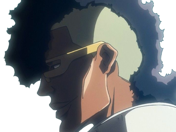 oetsu nimaiya bleach anime manga shinigami ame division-zero garde-royal forgeron-zanpakuto dieu-des-sabres homme black cheveux-noirs lunettes-de-soleil