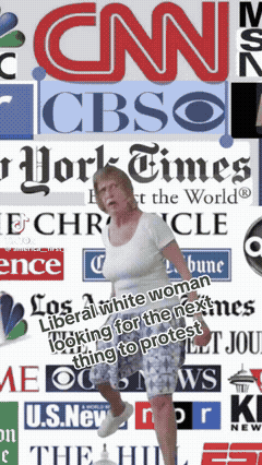 gauchiste media proteste manif karen golem