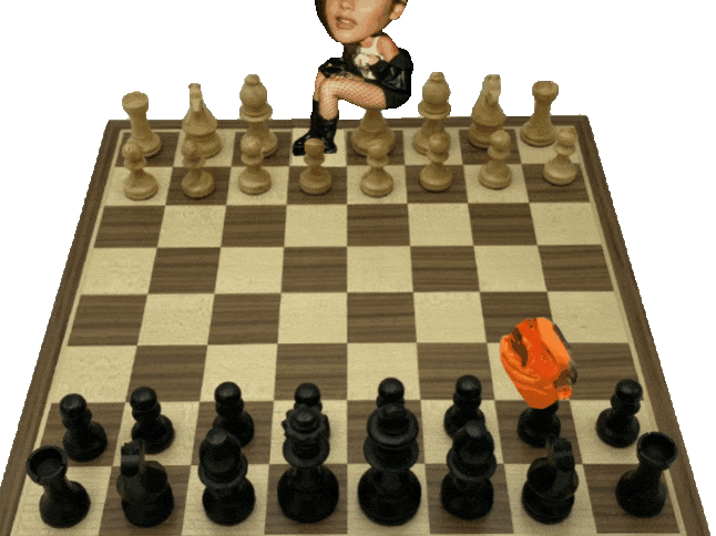 andrea botez joueuse echecs et mat reine dame cash mange sa merde echiquier pion caca