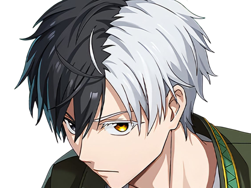 haruka sakura othello wind breaker anime manga protagoniste delinquant combattant lyceen homme cheveux-noirs-blancs yeux-gris-jaunes bicolor