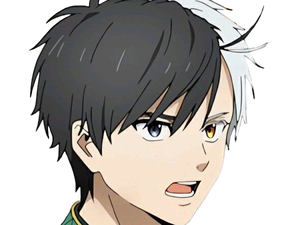 haruka sakura othello wind breaker anime manga protagoniste delinquant combattant lyceen homme cheveux-noirs-blancs yeux-gris-jaunes bicolor