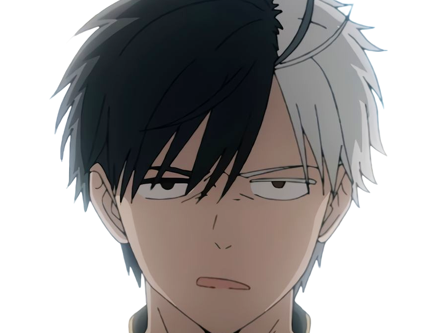 haruka sakura othello wind breaker anime manga protagoniste delinquant combattant lyceen homme cheveux-noirs-blancs yeux-gris-jaunes bicolor