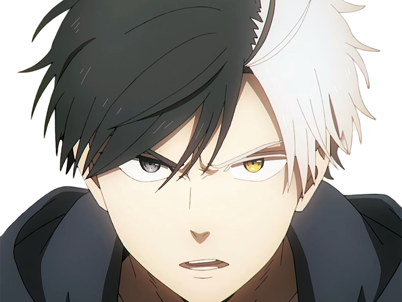 haruka sakura othello wind breaker anime manga protagoniste delinquant combattant lyceen homme cheveux-noirs-blancs yeux-gris-jaunes bicolor